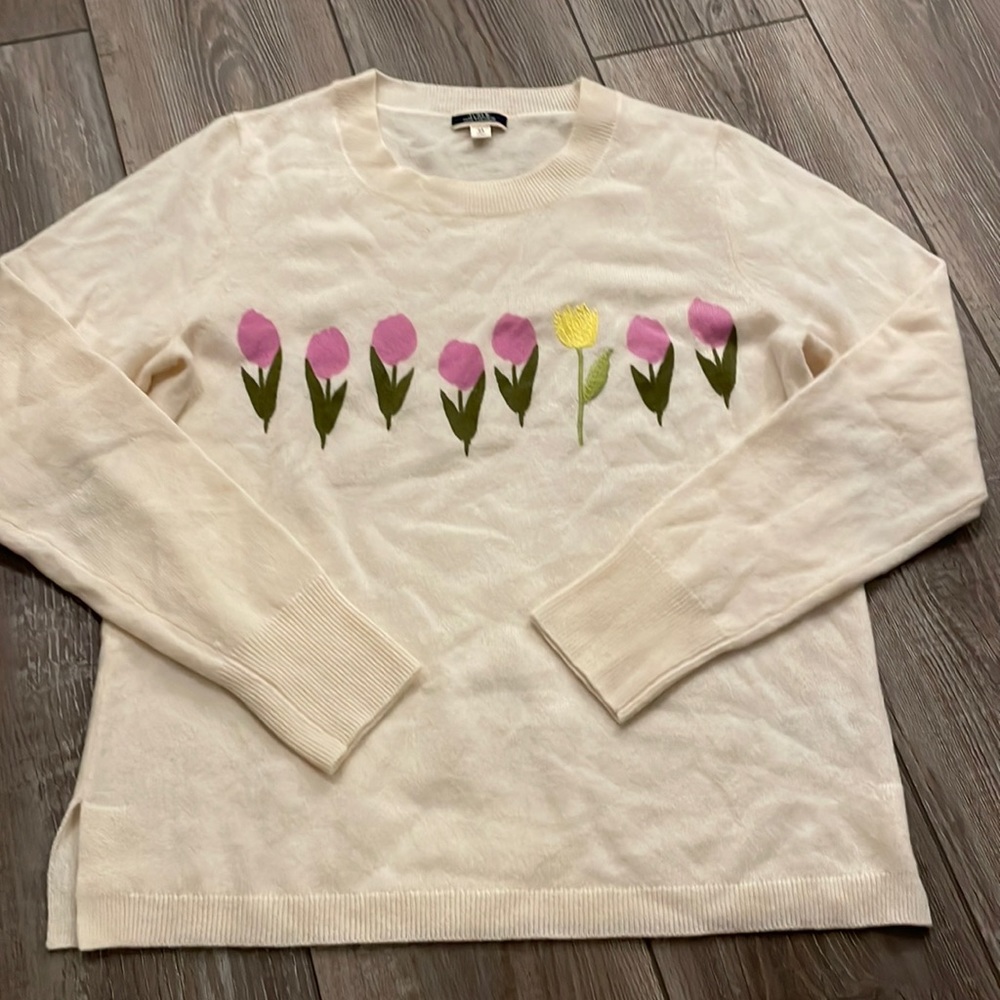 COPY - J Crew tulip cashmere sweater